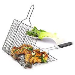 Portable 430 Stainless Steel Vegetable BBQ Grilling Basket